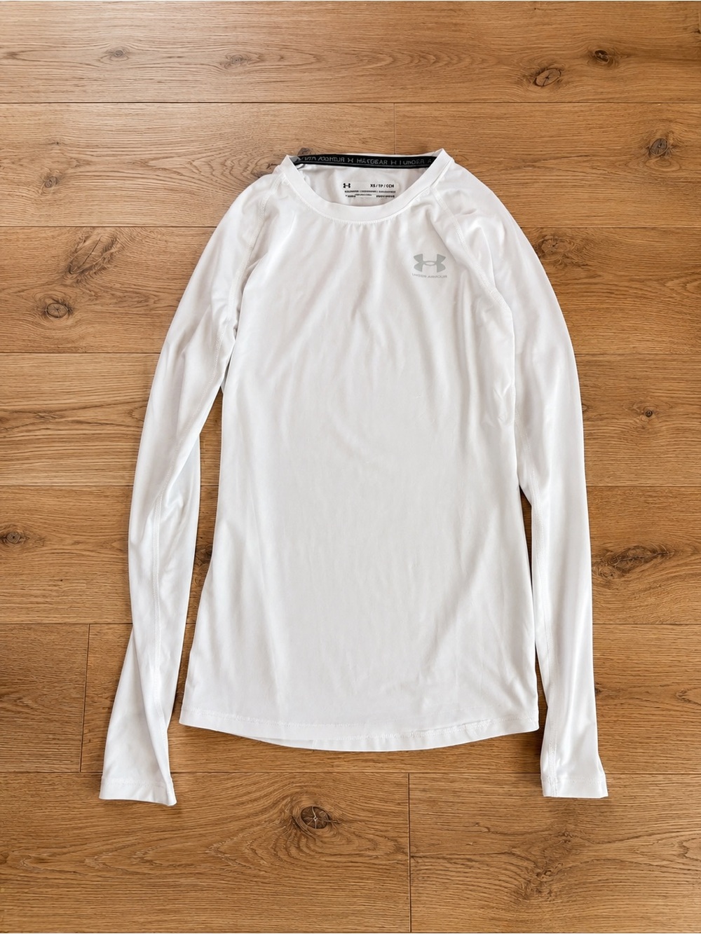 Under Armour White Long-Sleeve Performance Shirt